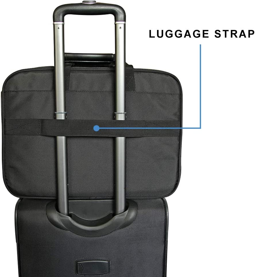 KROSER Laptop Bag XXL Laptop Briefcase Fits Up to 18 Inch Laptop Water-Repellent Gaming Computer Bag Shoulder Bag Expandable Capacity for Travel/Business/School/Men-Black - Image 6